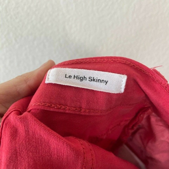 Frame Le High Skinny Vintage Red Jeans Sz 25 - Picture 7 of 8